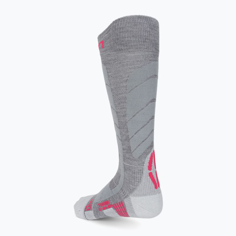 Skarpety narciarskie damskie UYN Ski Touring silver/fuchsia 2