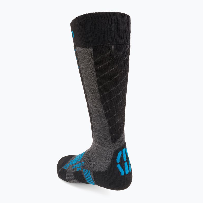 Skarpety narciarskie męskie UYN Ski Comfort Fit medium grey/melange/azure 2