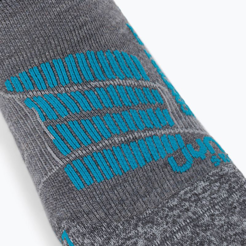 Skarpety narciarskie damskie UYN Ski Comfort Fit grey/turquoise 3