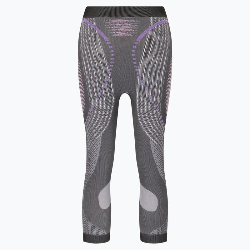 Spodnie termoaktywne damskie UYN Evolutyon UW Medium anthracite melange/raspberry/purple 2