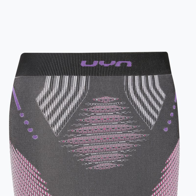 Spodnie termoaktywne damskie UYN Evolutyon UW Medium anthracite melange/raspberry/purple 3