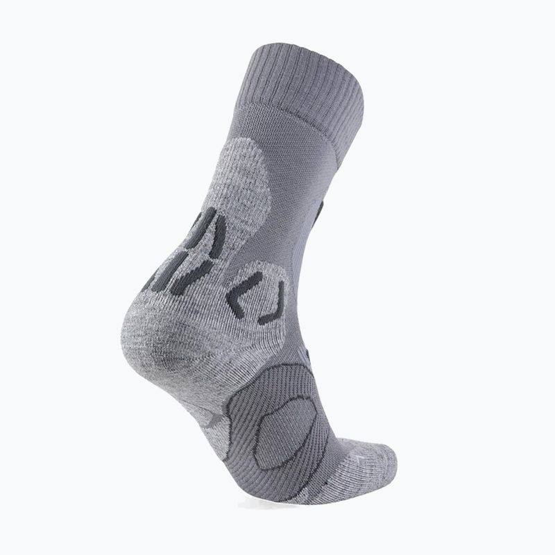 Skarpety damskie UYN Trekking Cool Merino light grey melange/pea 2