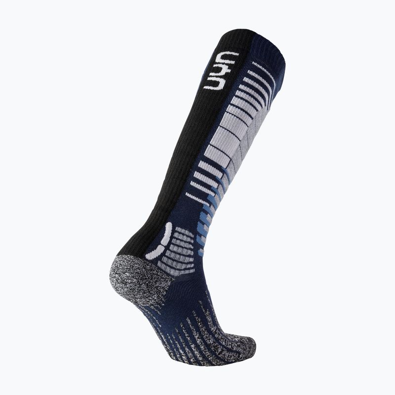 Skarpety snowboardowe męskie UYN Ski Snowboard dark blue/grey melange 5