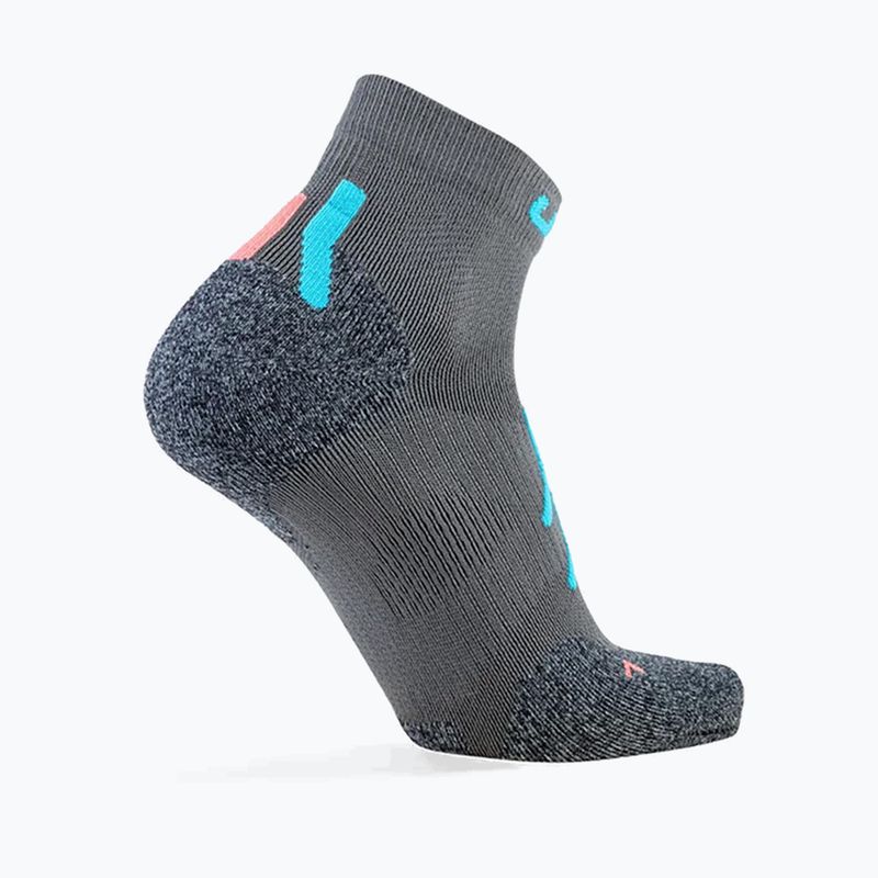 Skarpety damskie UYN Trekking Approach Low Cut grey/turquoise 2