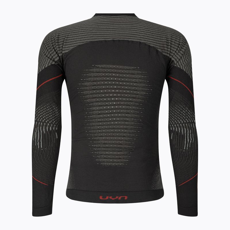Bluza termoaktywna męska UYN Evolutyon Comfort UW Shirt charcoal/white/red 2