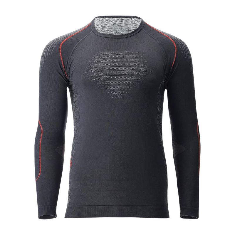 Bluza termoaktywna męska UYN Evolutyon Comfort UW Shirt charcoal/white/red 4