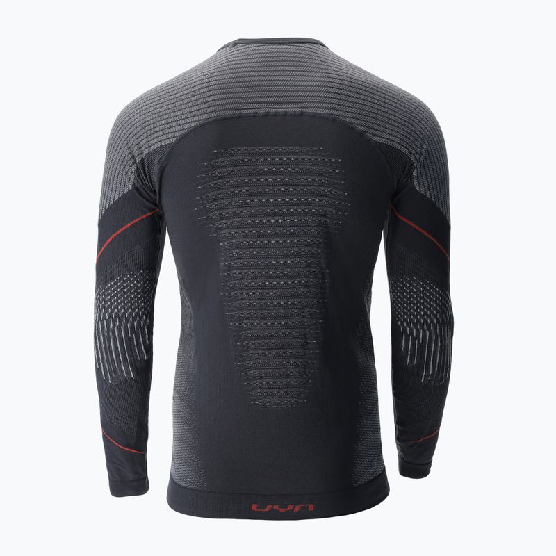 Bluza termoaktywna męska UYN Evolutyon Comfort UW Shirt charcoal/white/red 5