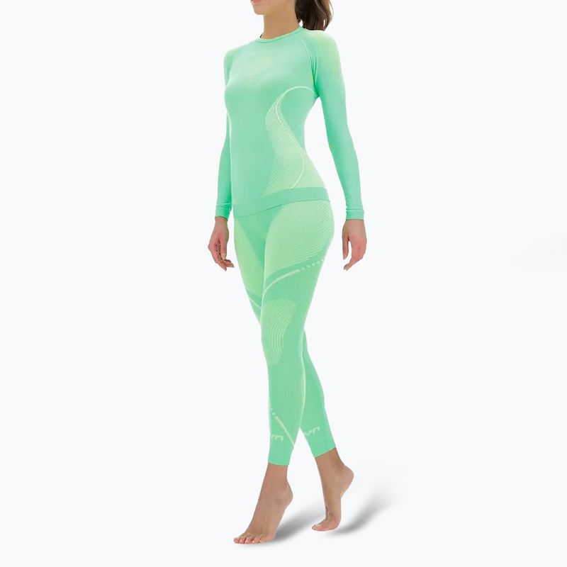 Bluza termoaktywna damska UYN Evolutyon UW Shirt light green/white/white 2