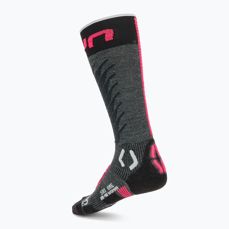 Skarpety narciarskie męskie UYN Ski One Merino anthracite/pink 2