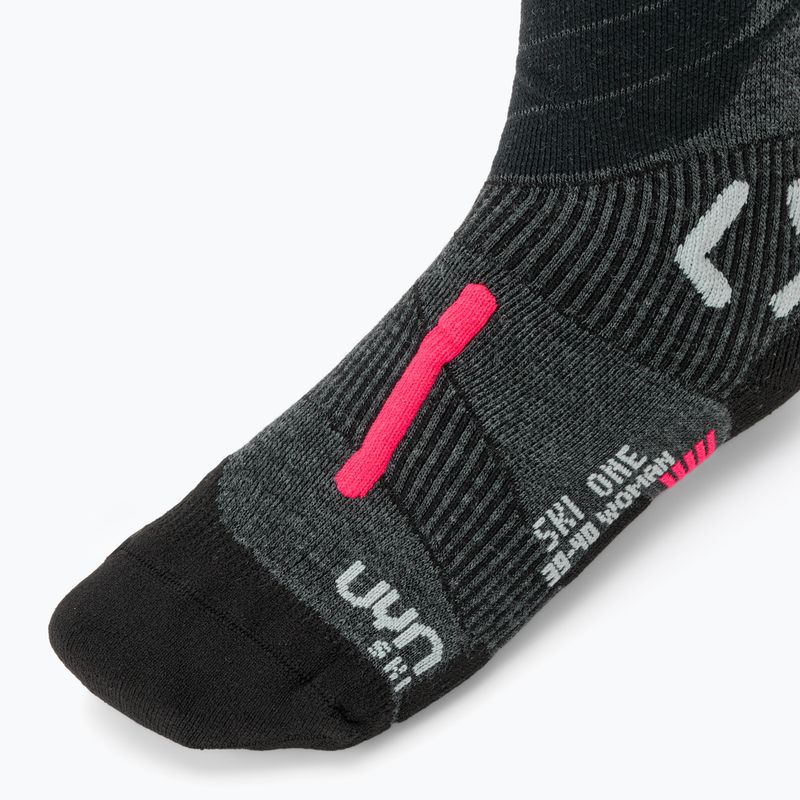 Skarpety narciarskie męskie UYN Ski One Merino anthracite/pink 3