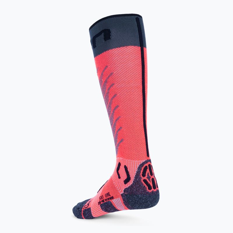 Skarpety narciarskie damskie UYN Ski One Merino pink/black 2