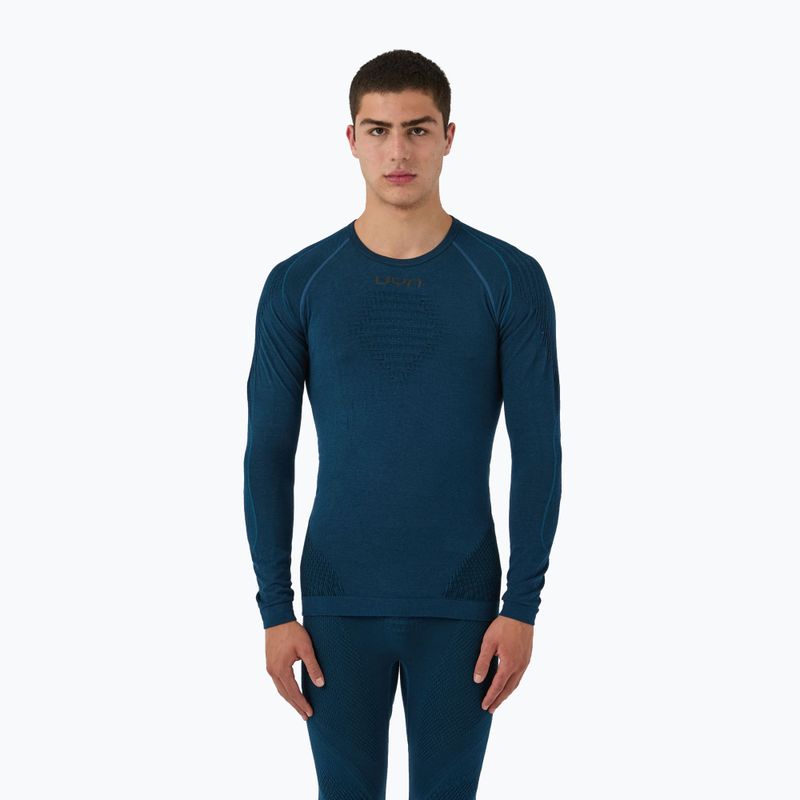 Bluza termoaktywna męska UYN Evolutyon Biotech blue poseidon