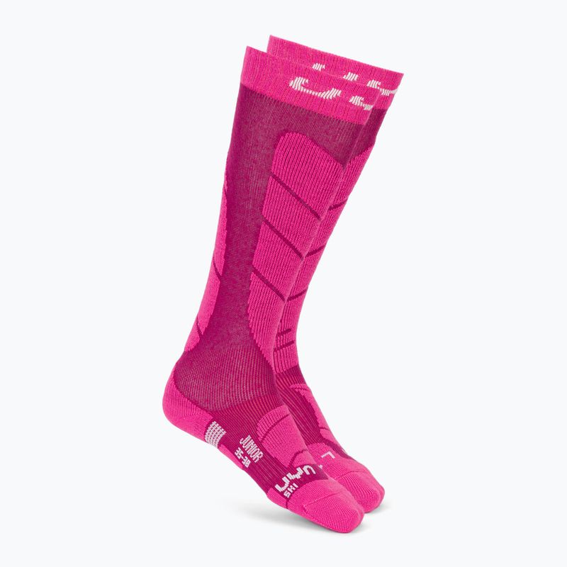 Skarpety narciarskie dziecięce UYN Junior Ski pink
