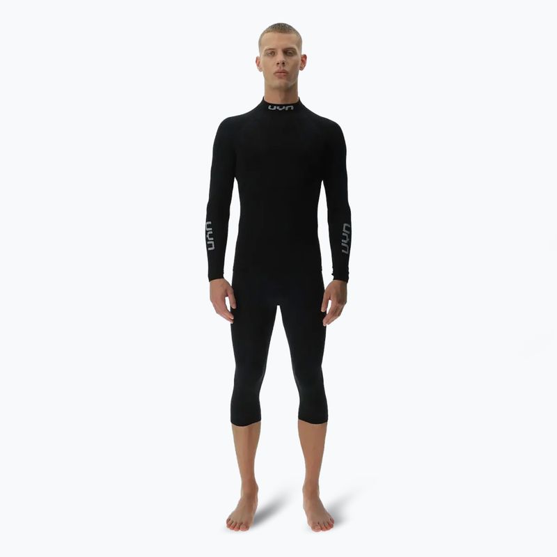 Bluza termoaktywna męska UYN Elevatyon Biomorph LS Turtle Neck black 2