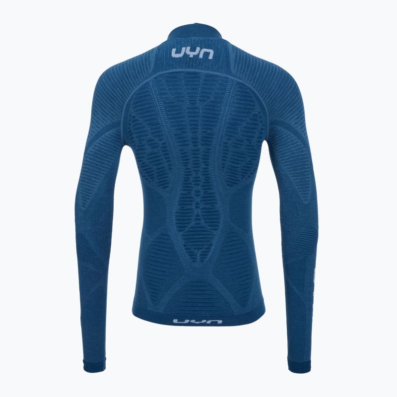 Longsleeve termoaktywny męski UYN Elevatyon Biomorph Turtle Neck blue atoll 8