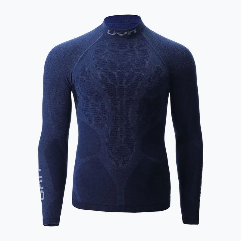 Longsleeve termoaktywny męski UYN Elevatyon Biomorph LS Turtle Neck indaco 2