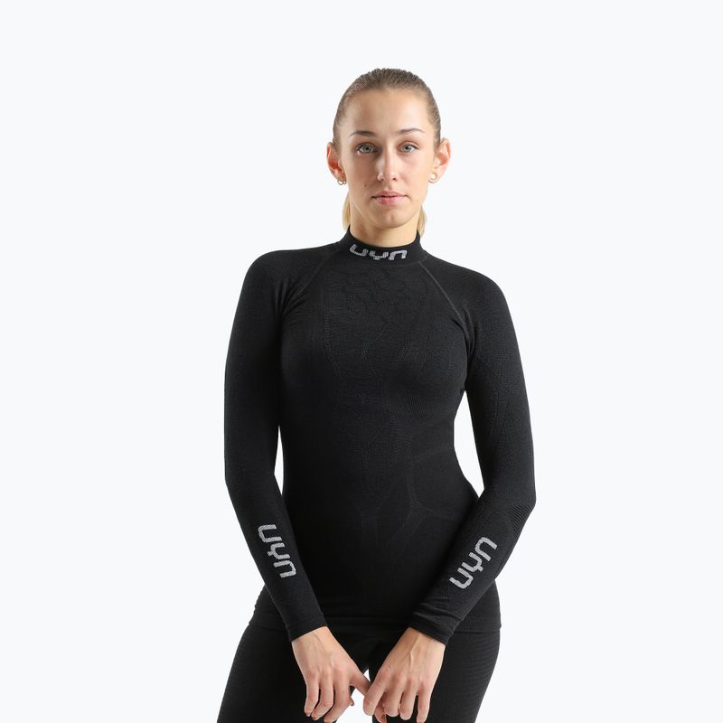 Longsleeve termoaktywny damski UYN Elevation Biomorph Turtle Neck black