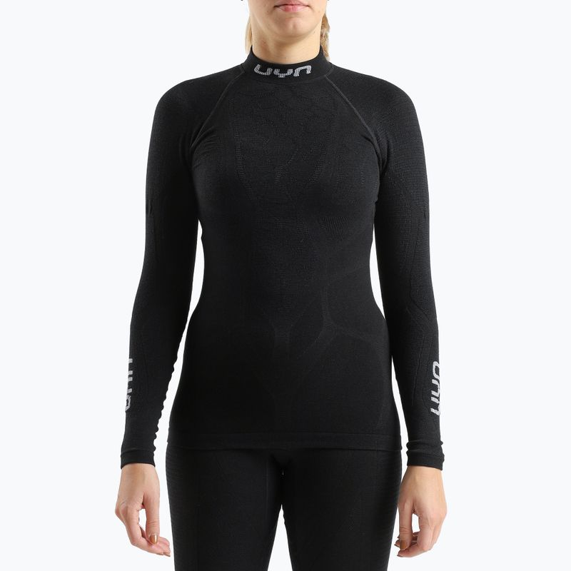 Bluza termoaktywna damska UYN Elevation Biomorph Turtle Neck black 4