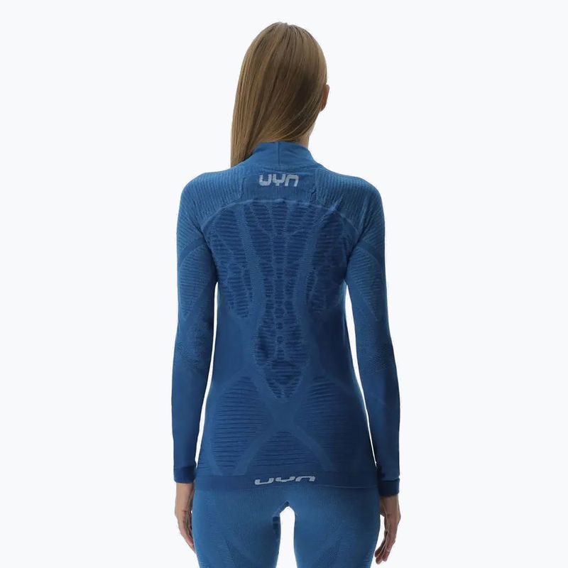 Bluza termoaktywna damska UYN Elevation Biomorph LS Turtle Neck blue atoll 3