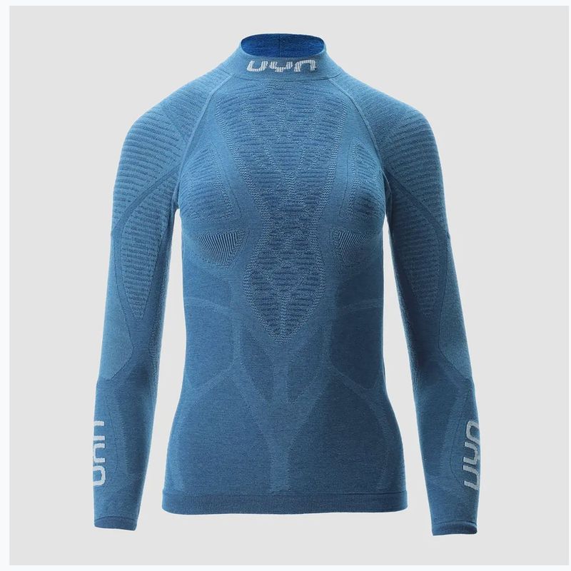 Bluza termoaktywna damska UYN Elevation Biomorph LS Turtle Neck blue atoll 7