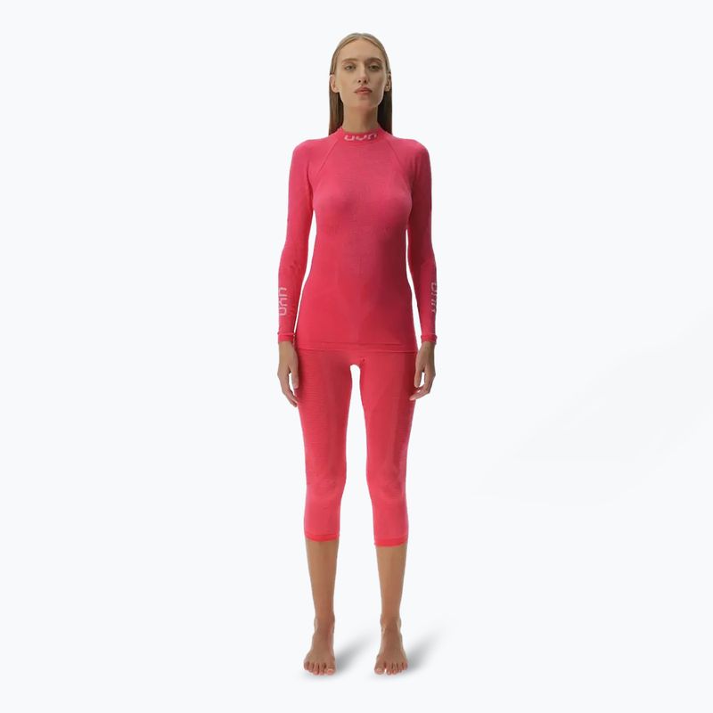 Longsleeve termoaktywny damski UYN Elevation Biomorph LS Turtle Neck pink yarrow 2