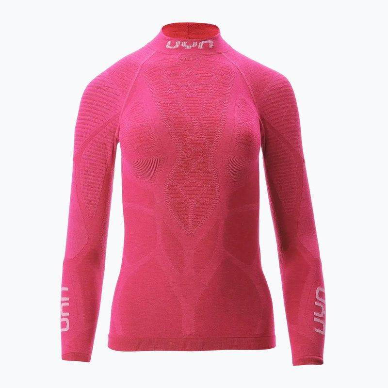 Bluza termoaktywna damska UYN Elevation Biomorph LS Turtle Neck pink yarrow 7