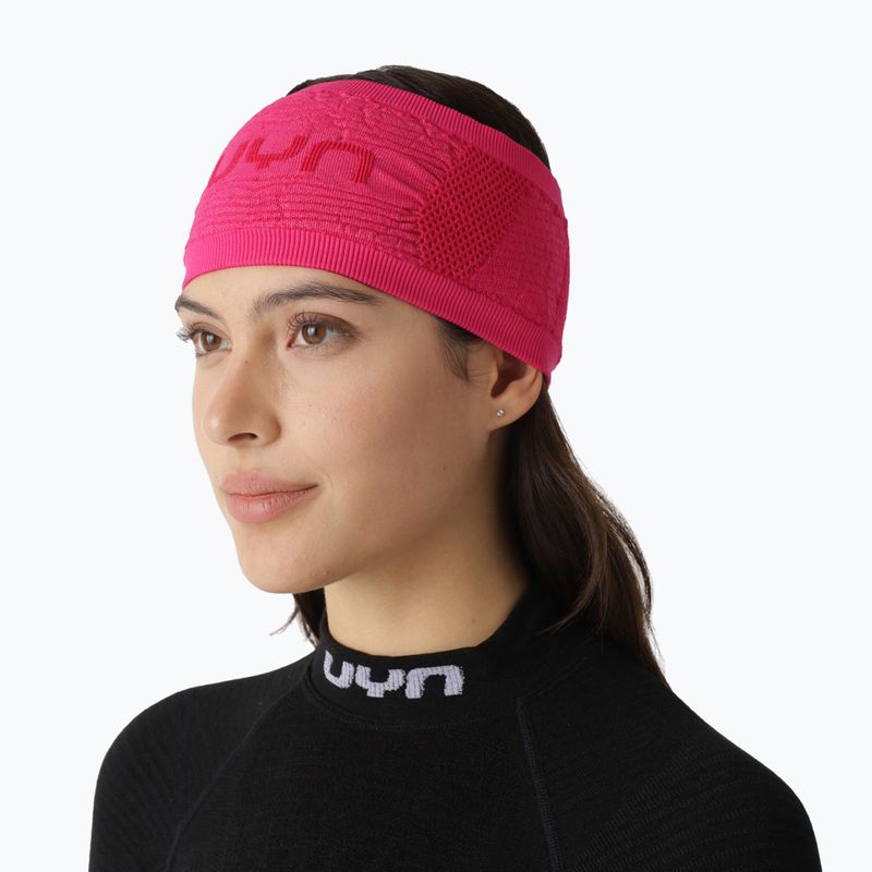 Opaska na głowę UYN Parietal Biomorph pink yarrow 3