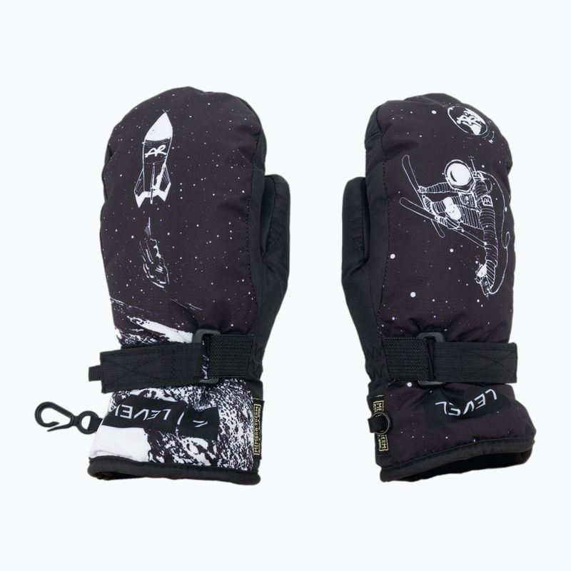 Rękawice narciarskie dziecięce Level Junior Mitt black/white 3