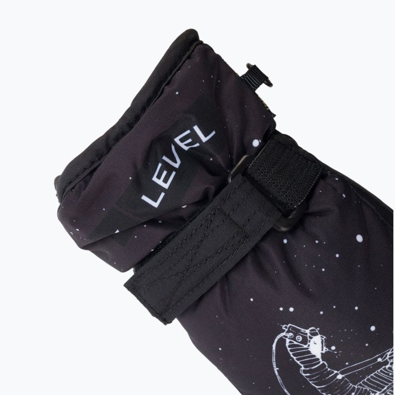 Rękawice narciarskie dziecięce Level Junior Mitt black/white 4
