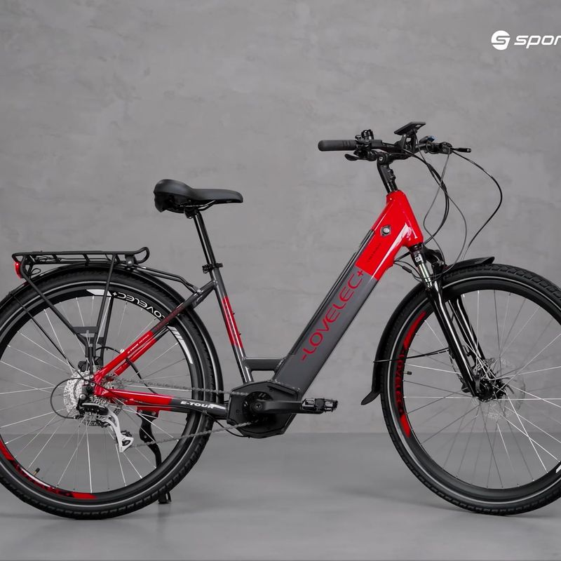 Rower elektryczny LOVELEC Triago Low Step 36V 16Ah 576Wh grey/red 7