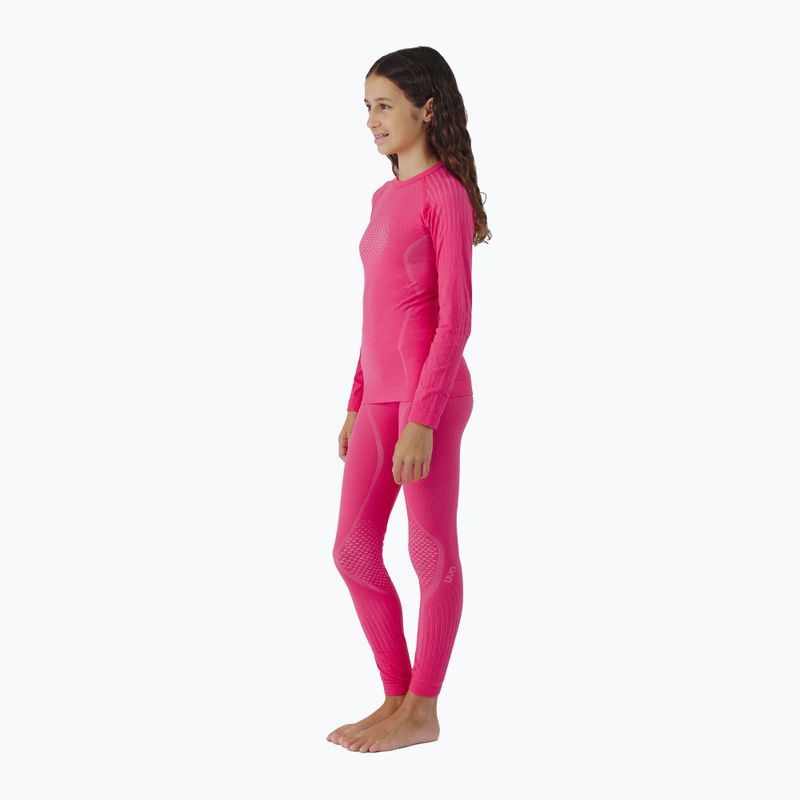 Komplet bielizny termoaktywnej dziecięcej UYN Junior Visyon 2.0 sweet pink 3