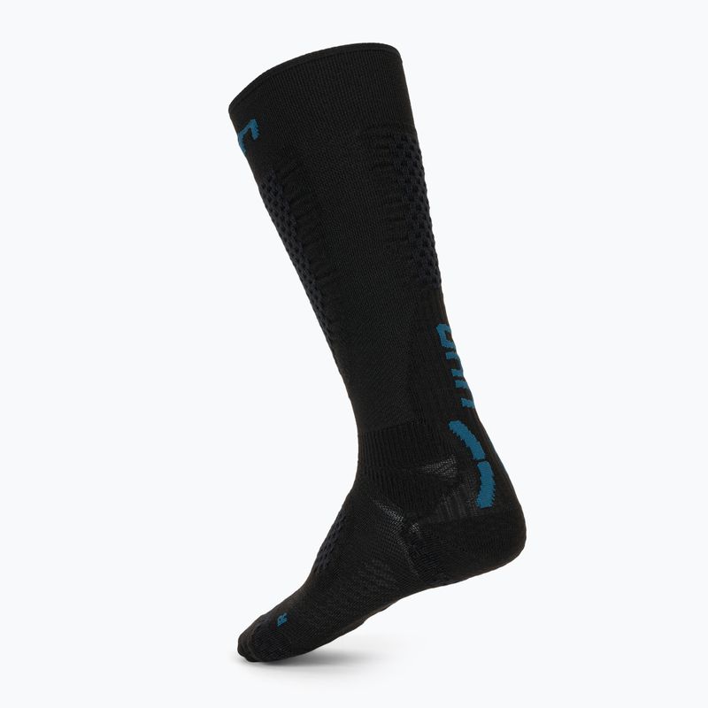 Skarpety narciarskie męskie UYN One Pure Snow black/blue 2