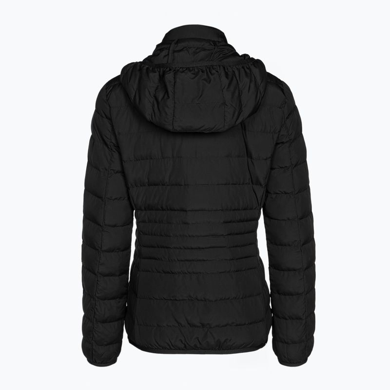 Kurtka damska EA7 Emporio Armani Train Core Lady Eco Down Hoodie black/logo light gold 2