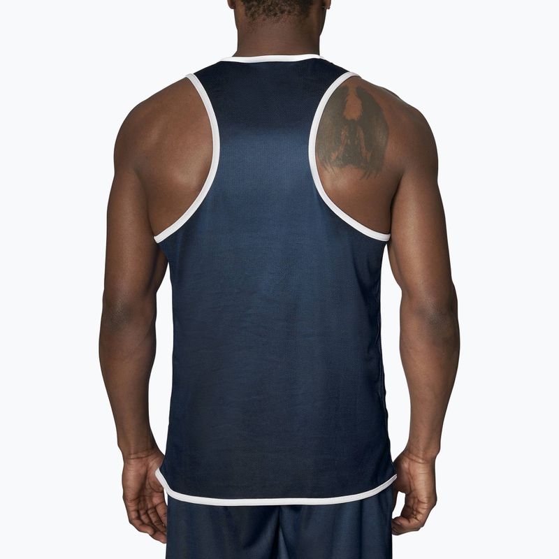 Koszulka treningowa męska LEONE 1947 Double Face Boxing Singlet blue/red 2