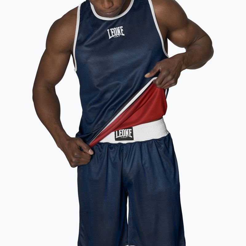 Koszulka treningowa męska LEONE 1947 Double Face Boxing Singlet blue/red 3
