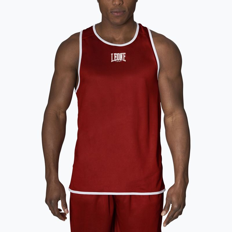 Koszulka treningowa męska LEONE 1947 Double Face Boxing Singlet blue/red 4