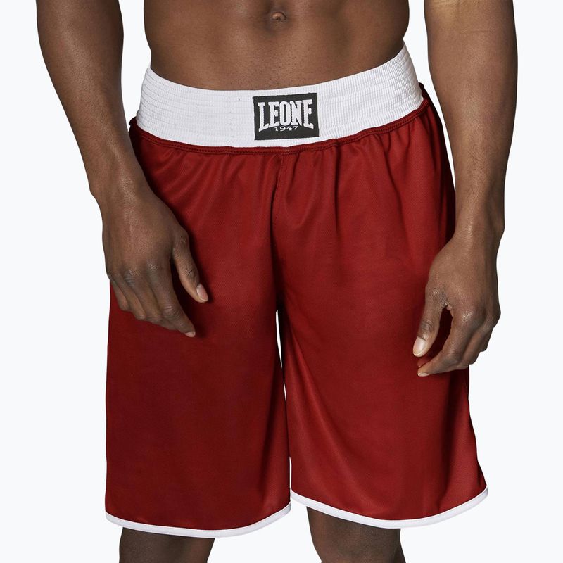 Spodenki bokserskie męskie LEONE 1947 Double Face Boxing blue/red 4