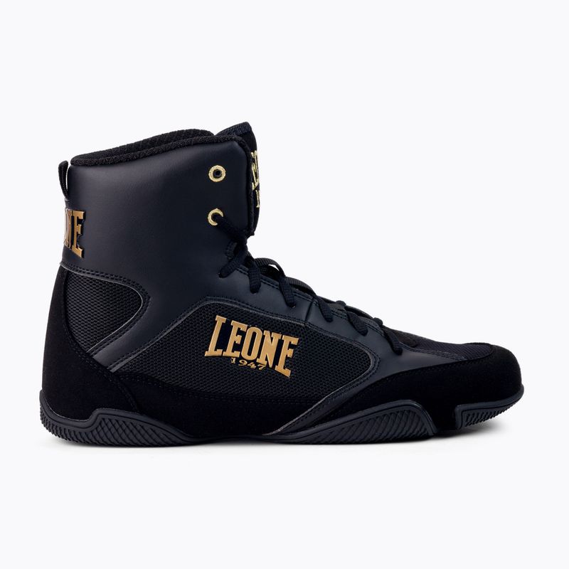 Buty bokserskie LEONE 1947 Premium Boxing black 2