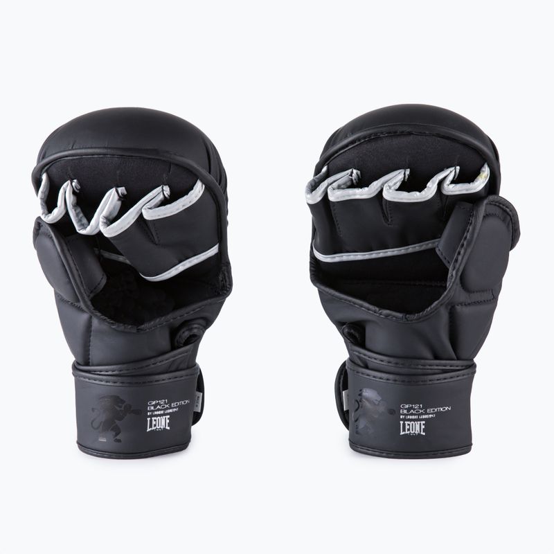 Rękawice sparingowe LEONE 1947 Black Edition MMA black 3