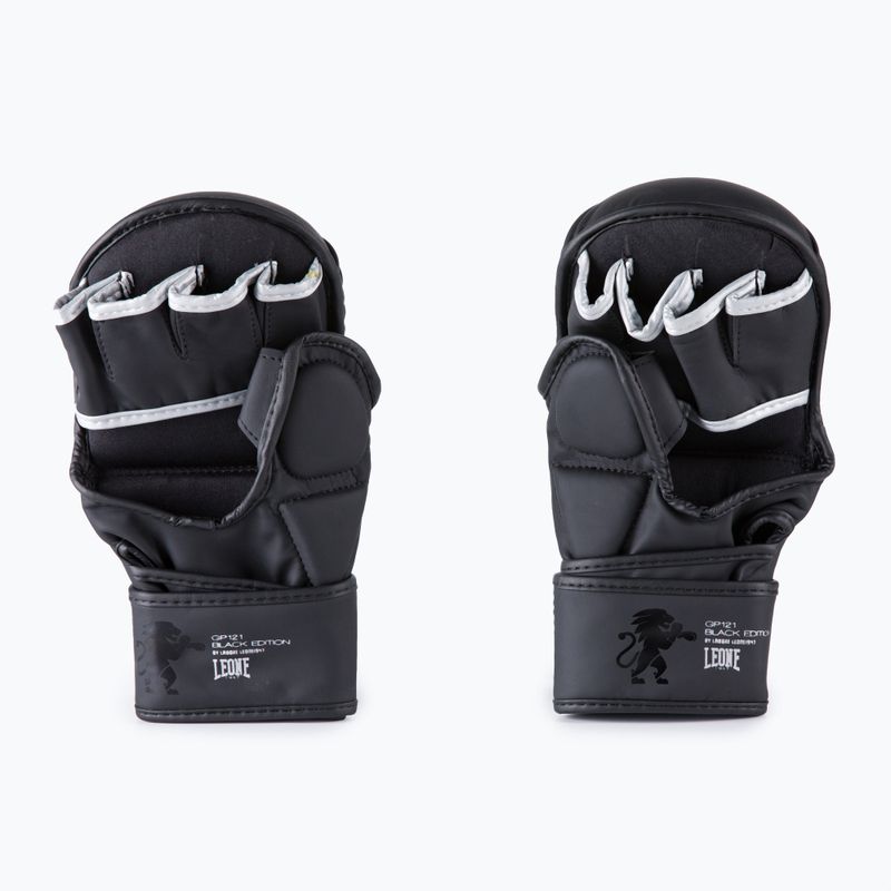 Rękawice sparingowe LEONE 1947 Black Edition MMA black 4