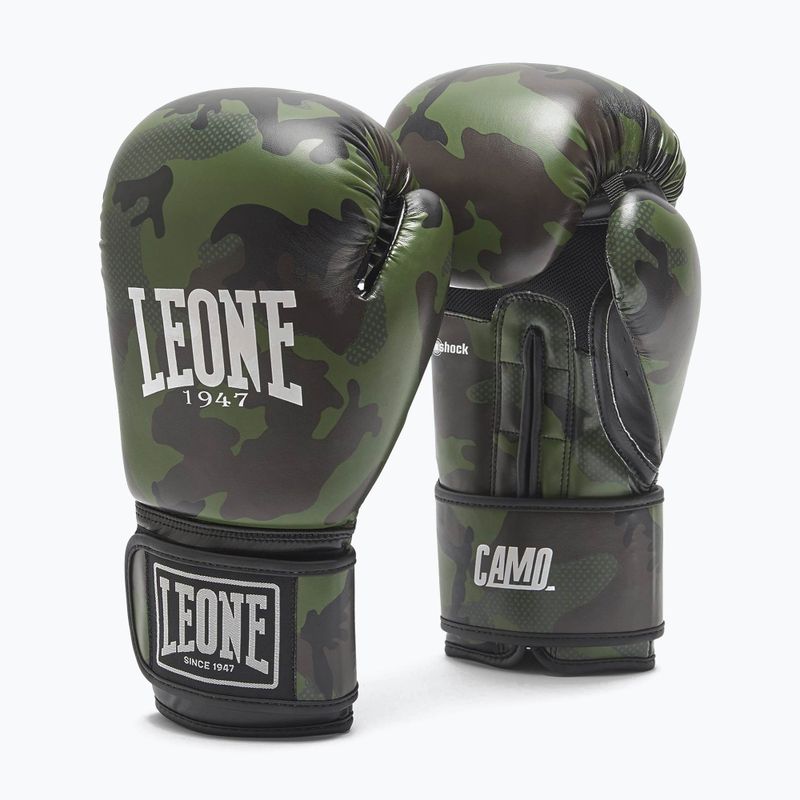 Rękawice bokserskie LEONE 1947 Camo green mimetic 7