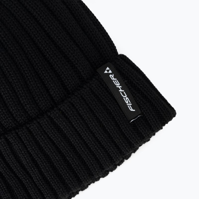 Czapka zimowa Fischer Logo Beanie black 3