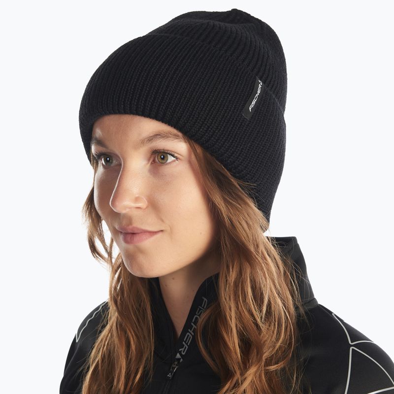 Czapka zimowa Fischer Logo Beanie black 5