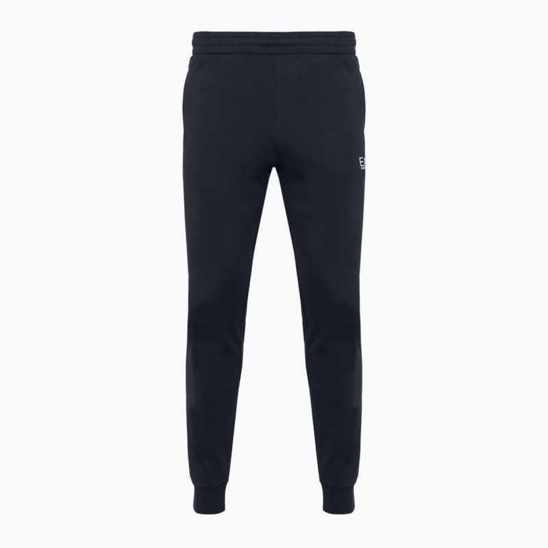 Spodnie męskie EA7 Emporio Armani Train Core ID Coft Slim night blue/silver logo