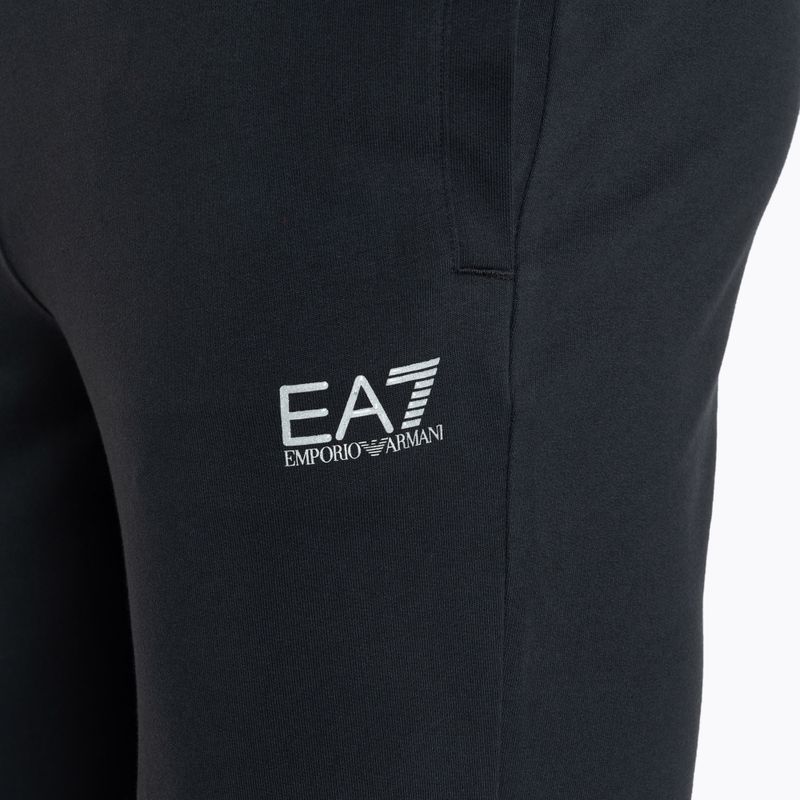 Spodnie męskie EA7 Emporio Armani Train Core ID Coft Slim night blue/silver logo 3