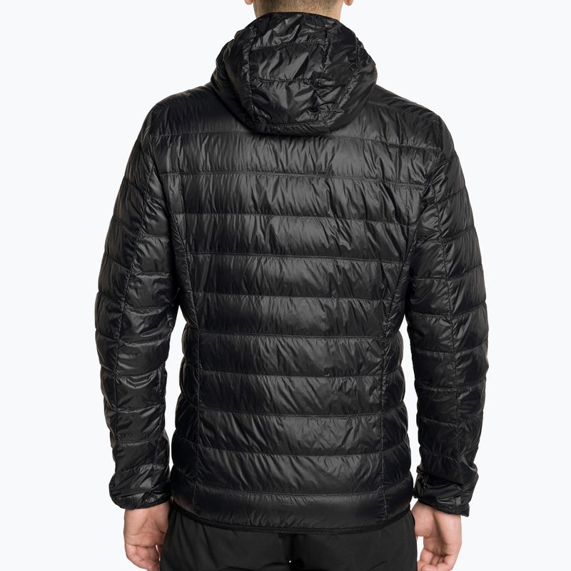 Kurtka męska EA7 Emporio Armani Train Core ID Down Light Hoodie black/gold logo 2