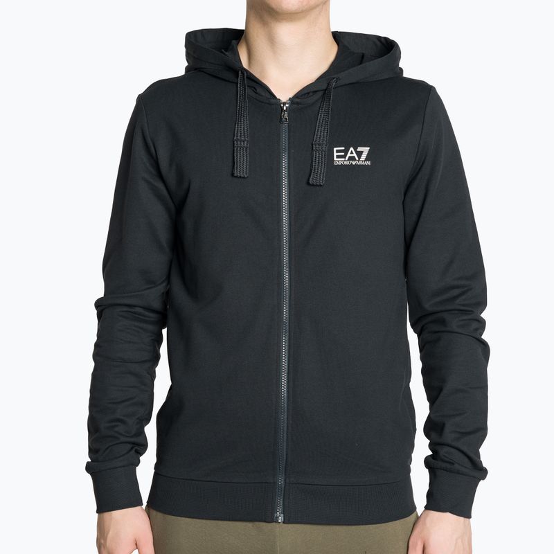 Bluza męska EA7 Emporio Armani Train Core ID Hoodie FZ Coft night blue