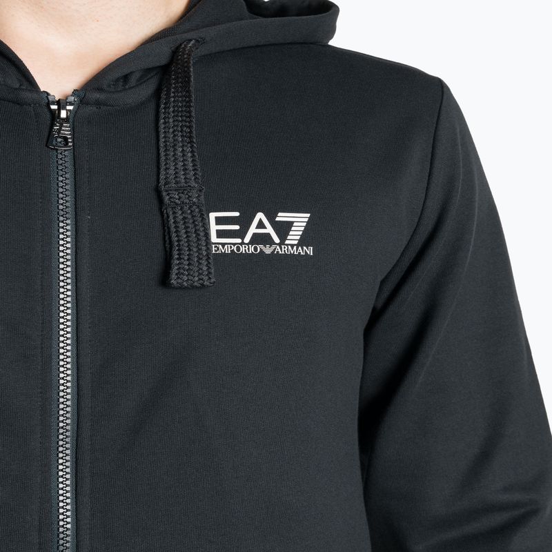 Bluza męska EA7 Emporio Armani Train Core ID Hoodie FZ Coft night blue 3