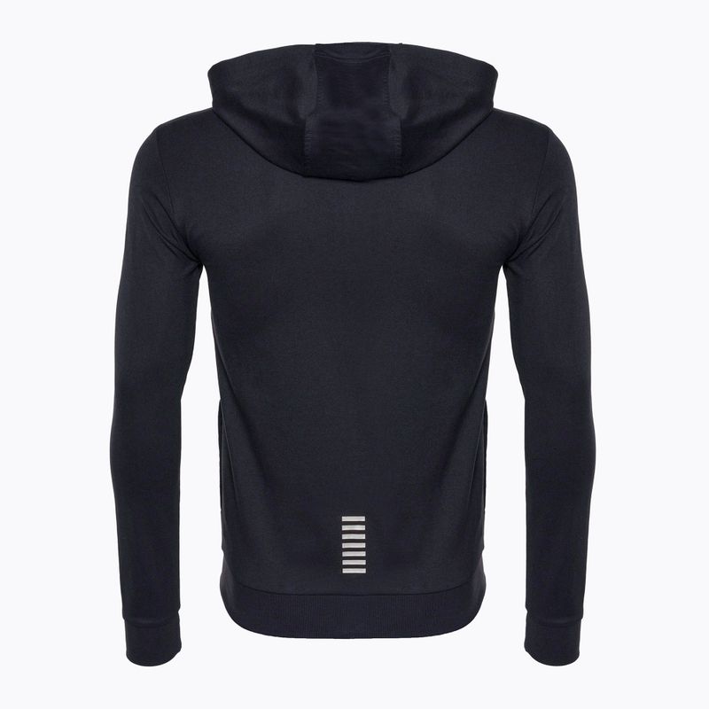 Bluza męska EA7 Emporio Armani Train Core ID Hoodie FZ Coft night blue 5