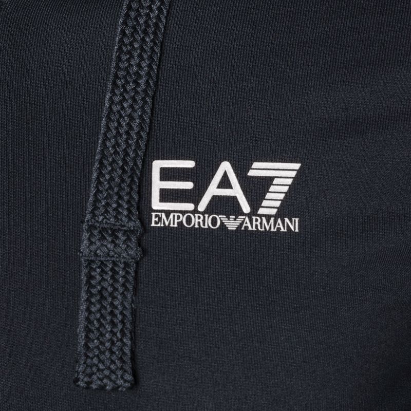 Bluza męska EA7 Emporio Armani Train Core ID Hoodie FZ Coft night blue 6